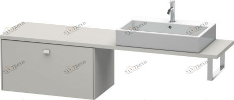 BR512400707 Brioso Шкафчик для компактной консоли Бетонно-серый матовый декор Duravit