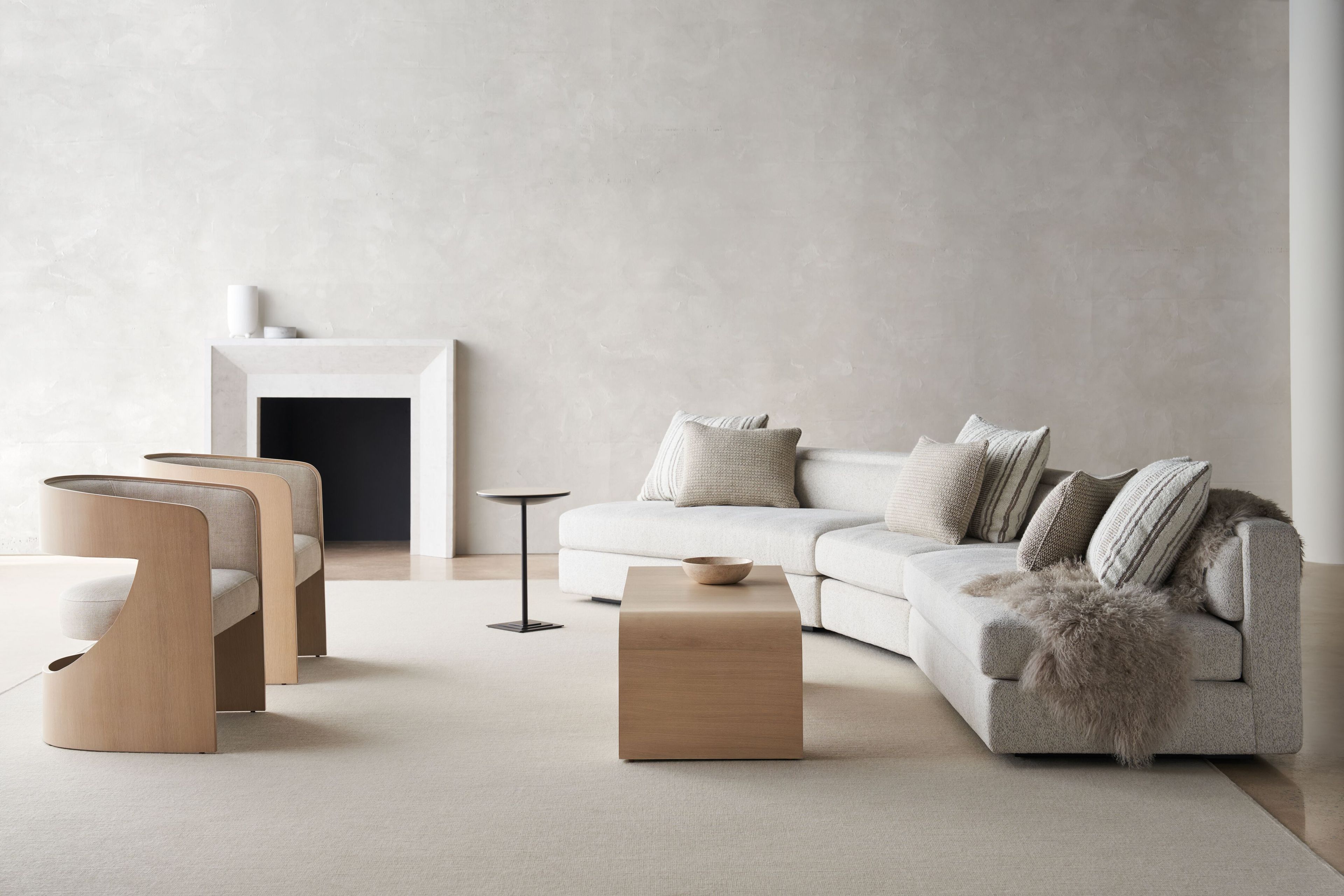 2-местный тканевый линейный диван Caracole Unity ARCH-00088714 - Вид №1