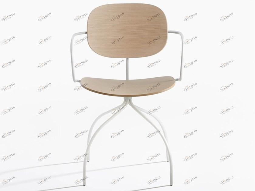 IOC project partners Деревянный стул с подлокотниками Magenta sun-id-1431494