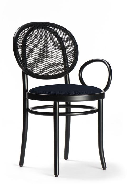 Wiener GTV Design Деревянный стул со спинкой из технической сетки и подлокотником N.0 sun-id-1422955 - Вид №1