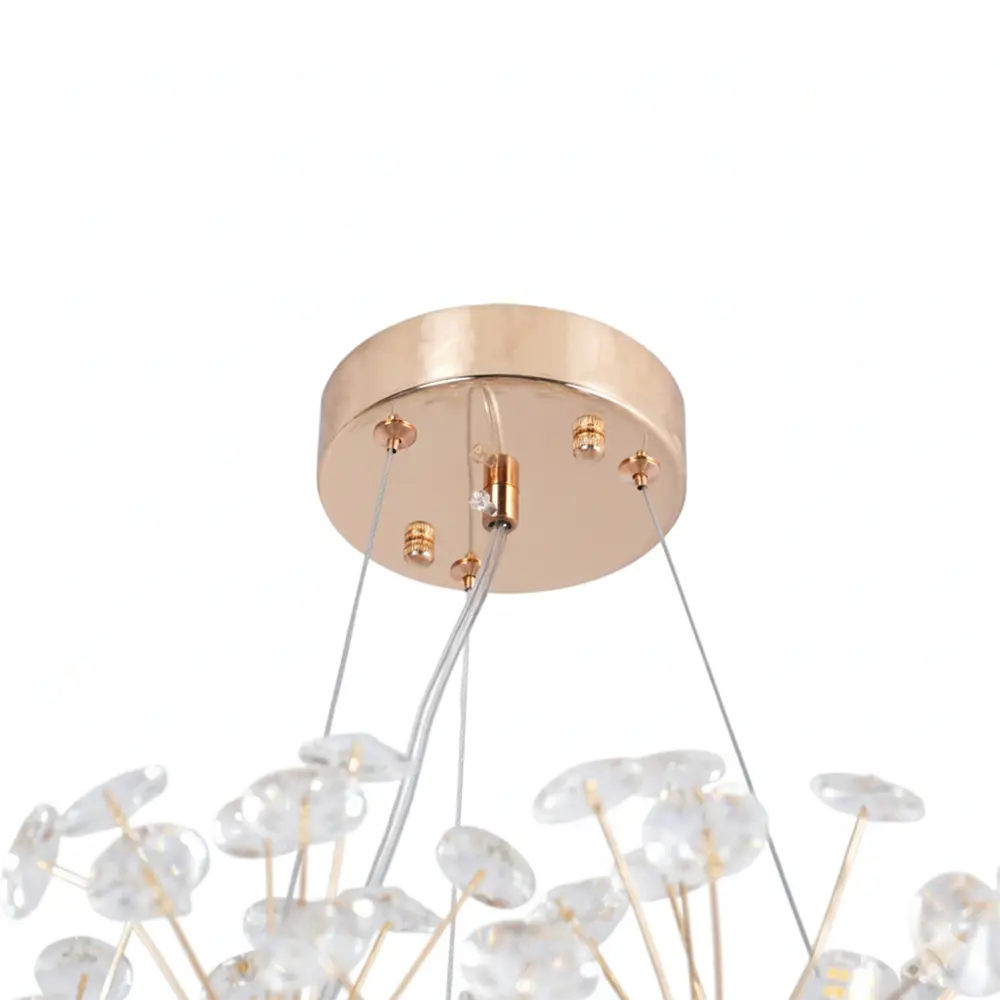 Люстра подвесная Nessa 8 ламп 18 м² цвет золото/прозрачный ESTARES STLM-2180323 - Вид №3