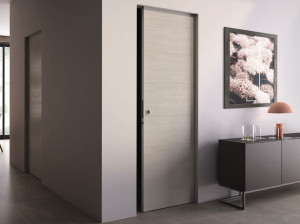 Ламинат стены заподлицо двери