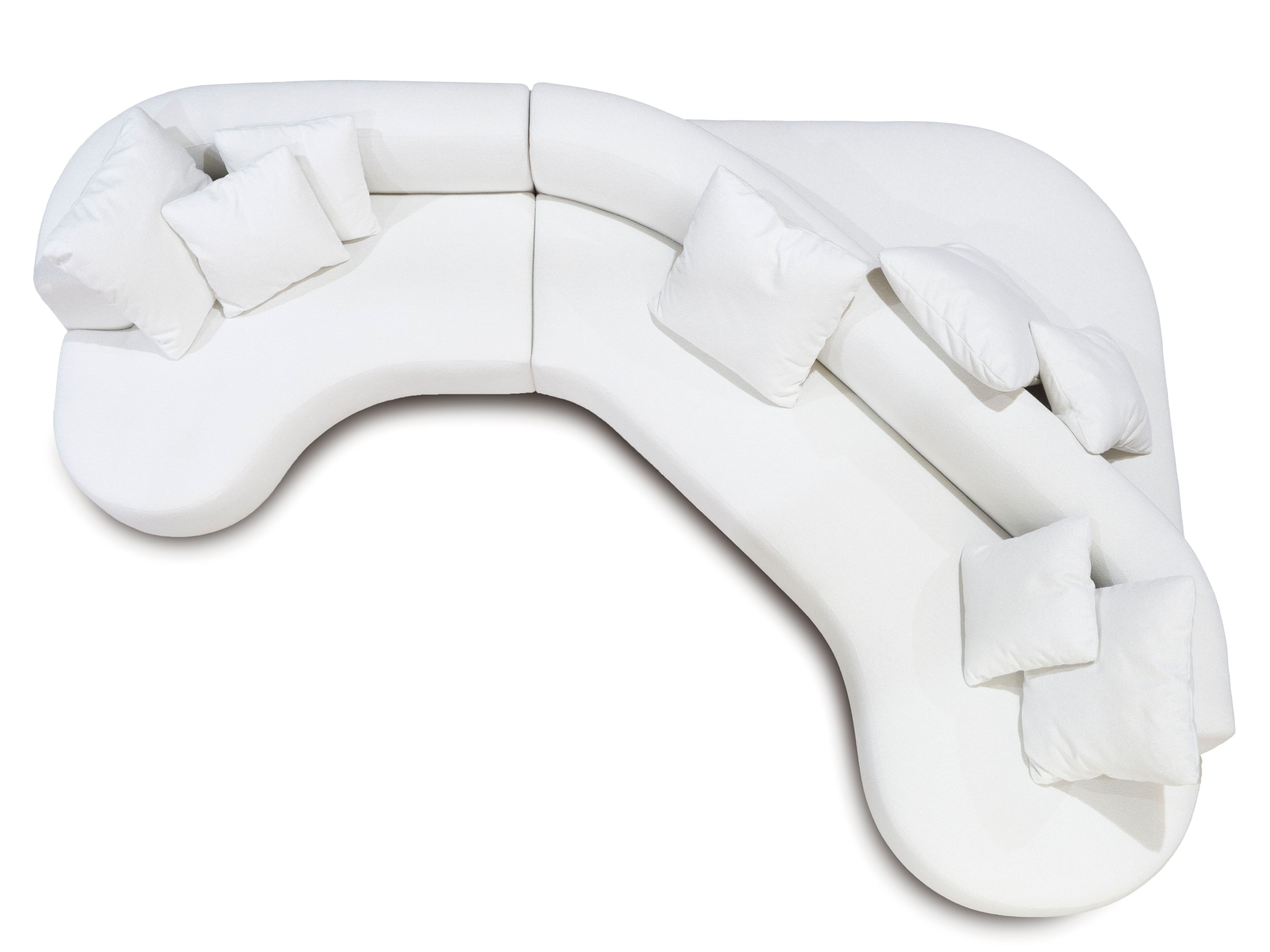 Изогнутый двухсторонний диван из ткани CREARTE COLLECTIONS LAB ORGANIC GAMMA ARCH-00065282 - Вид №1