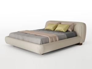 Кожаная двуспальная кровать