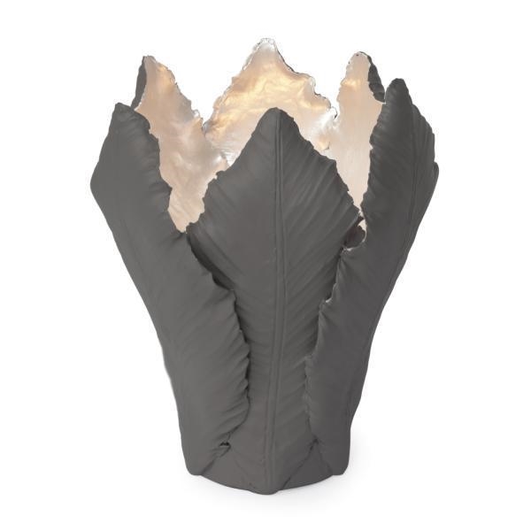 300054-BS ABHIKA ПОДСВЕЧНИК ТЮЛЬПАН BIG BLACK/SILVER  - Вид №4