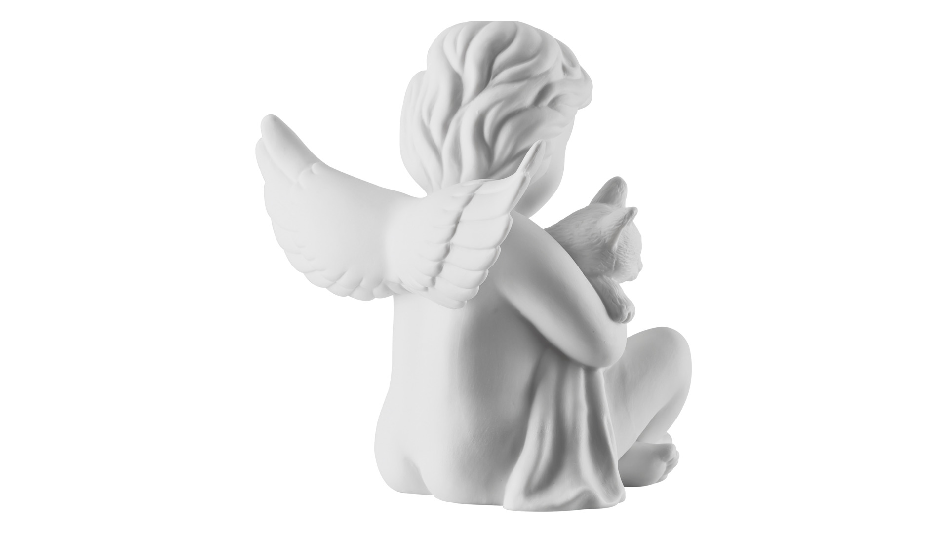 10640528 Rosenthal Фигурка Rosenthal Ангел с котенком 10,5см, фарфор Фарфор  - Вид №2