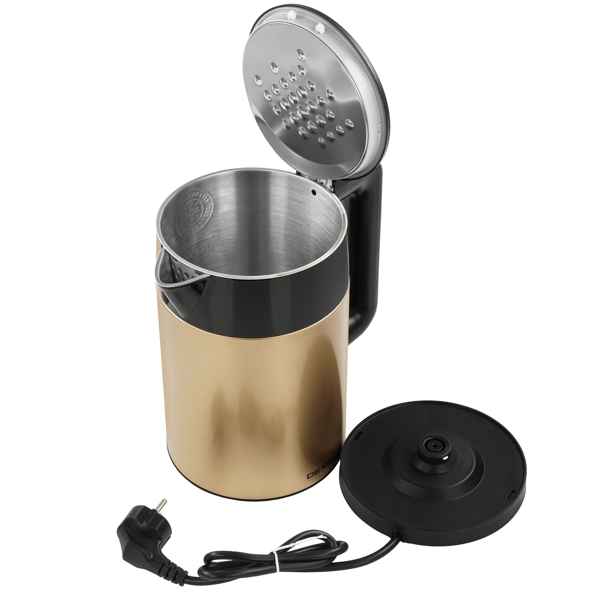 9071649 Электрочайник DEXP EK-10DWC золотистый STDN-0051971 - Вид №4
