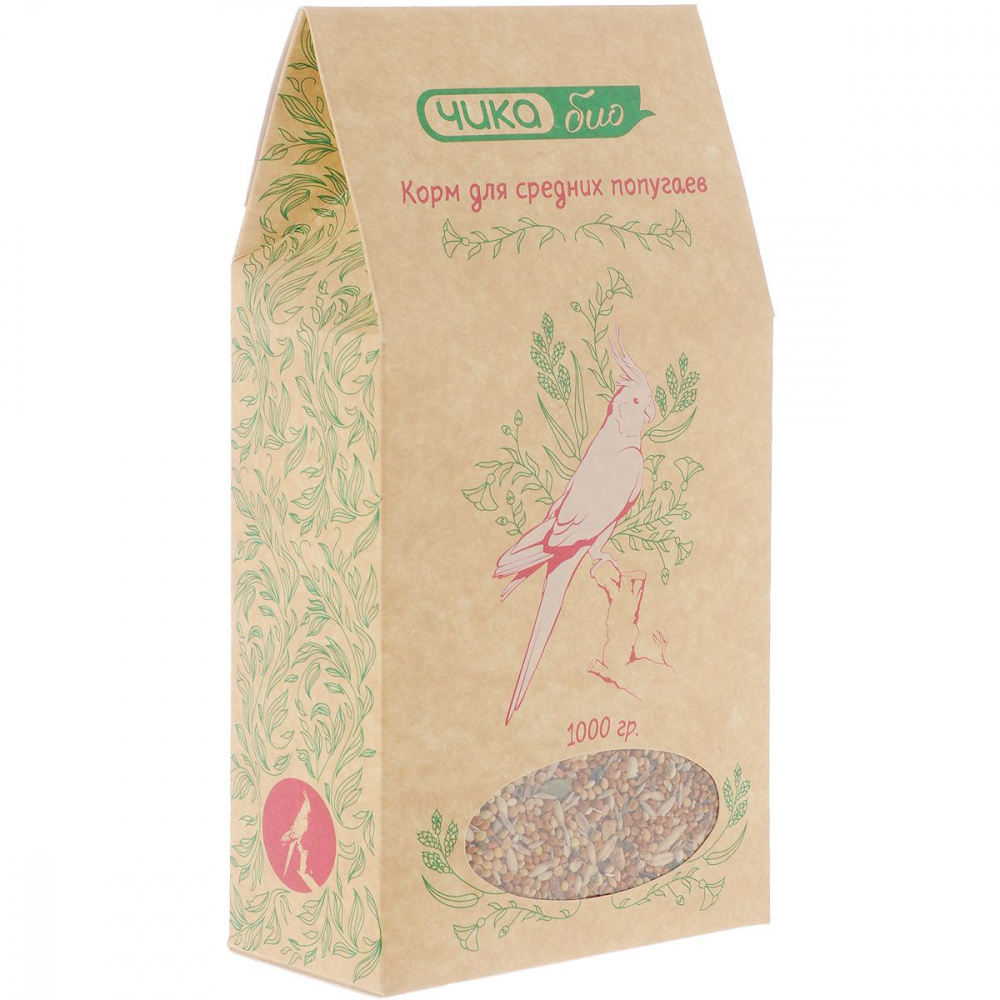 ПР0047715 Корм для птиц БИО Смесь для средних попугаев 1кг ЧИКА 