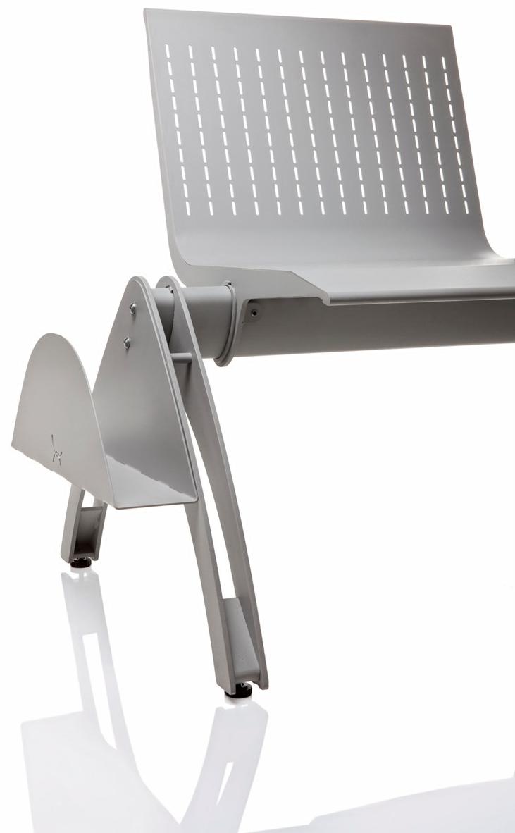 ALMA DESIGN Сиденье на стальной балке с подлокотниками Terminal sun-id-1403000 - Вид №5