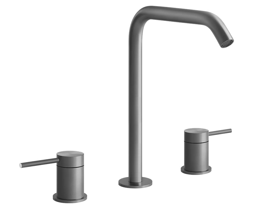 Смеситель для раковины с 3 отверстиями из нержавеющей стали Gessi Messi316 ARCH-00057766 - Вид №1