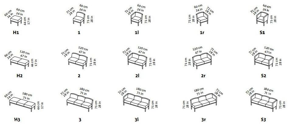 brühl Модульный диван из ткани Add1 sun-id-1446792 - Вид №10