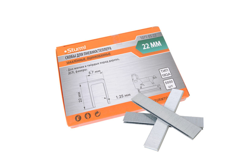 Скобы Sturm! 1071-05-22 9158144 STDN-0143776 - Вид №1