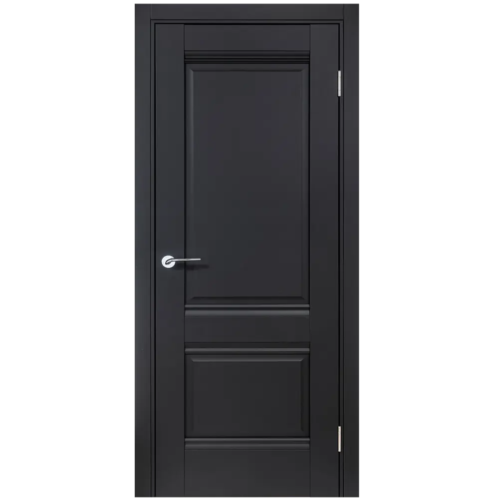 Комплект двери Классико-42 глухая 70x200 см Hardflex черный с добором 100 мм 89430429 STLM-2079769 PORTIKA 