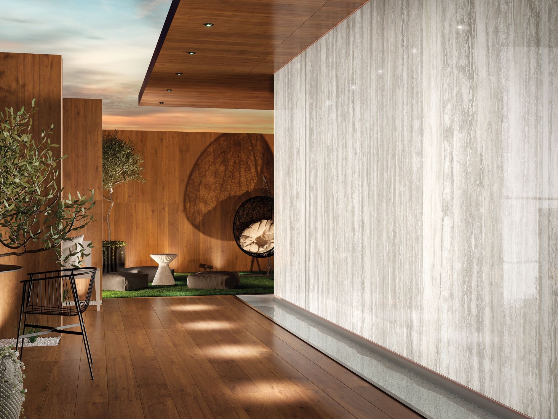 Декоративная панель из алюминия, стекла или ПММА Tecnografica Сверхъестественное ARCH-00042617