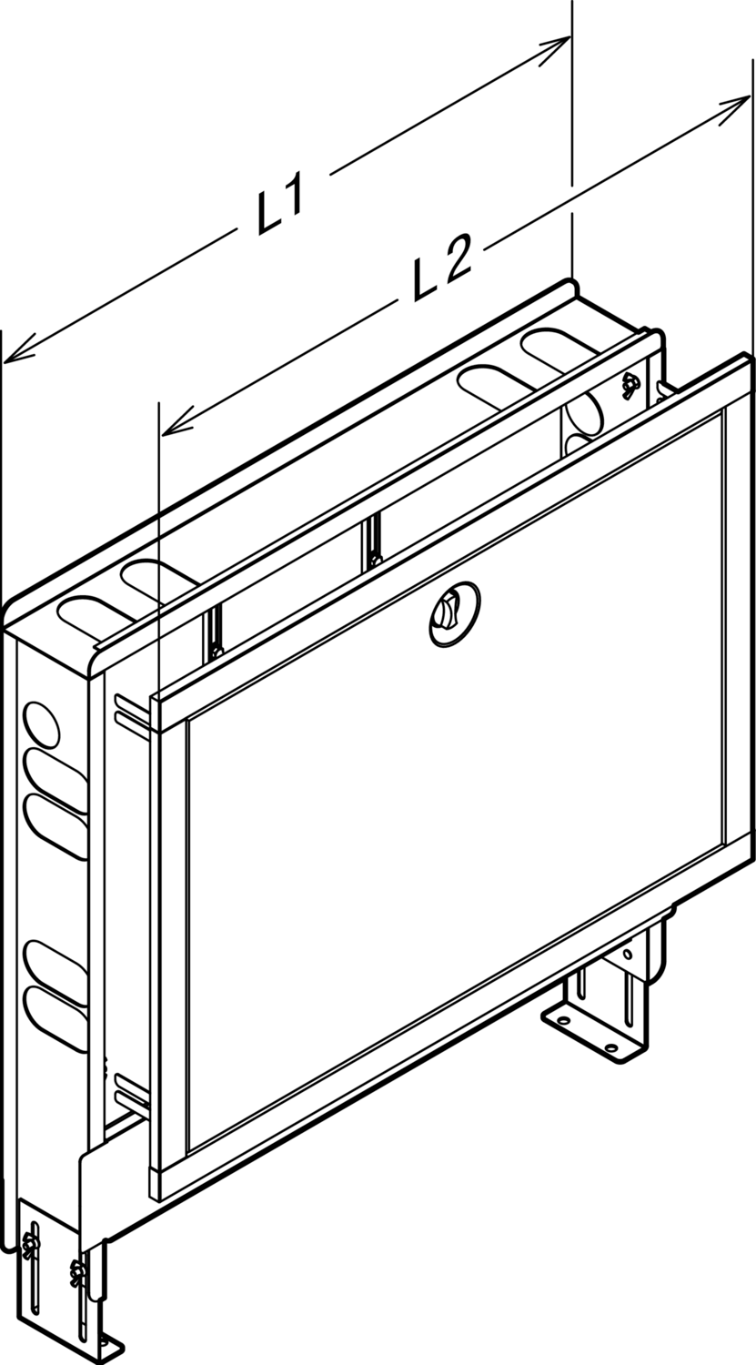 Viega Встраиваемый коллекторный шкаф 1294 (610302) 610 302 - Вид №2