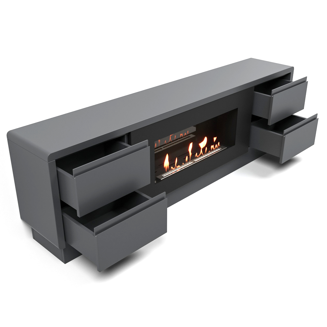 9101970 Биокамин с тумбой Firelight BFP/P-1700 lux черный STDN-0108027 - Вид №3