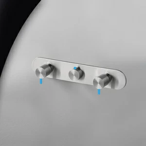 Термостат для душа матовая сталь с синей ручкой Toki Radomonte TKI60SCIL26