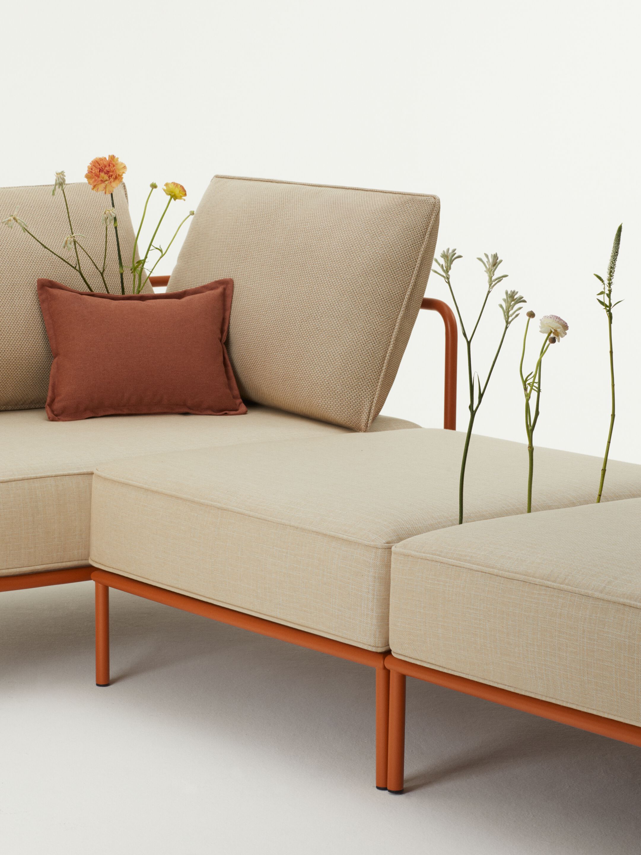 Ткань и сталь сад Dormeuse S-CAB лоскут ARCH-00036639 - Вид №1