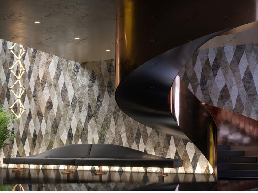 Zambaiti Contract Противопожарная панель с 3d цифровой печатью Eterea Z42675, z42676, z42677 Santreyd