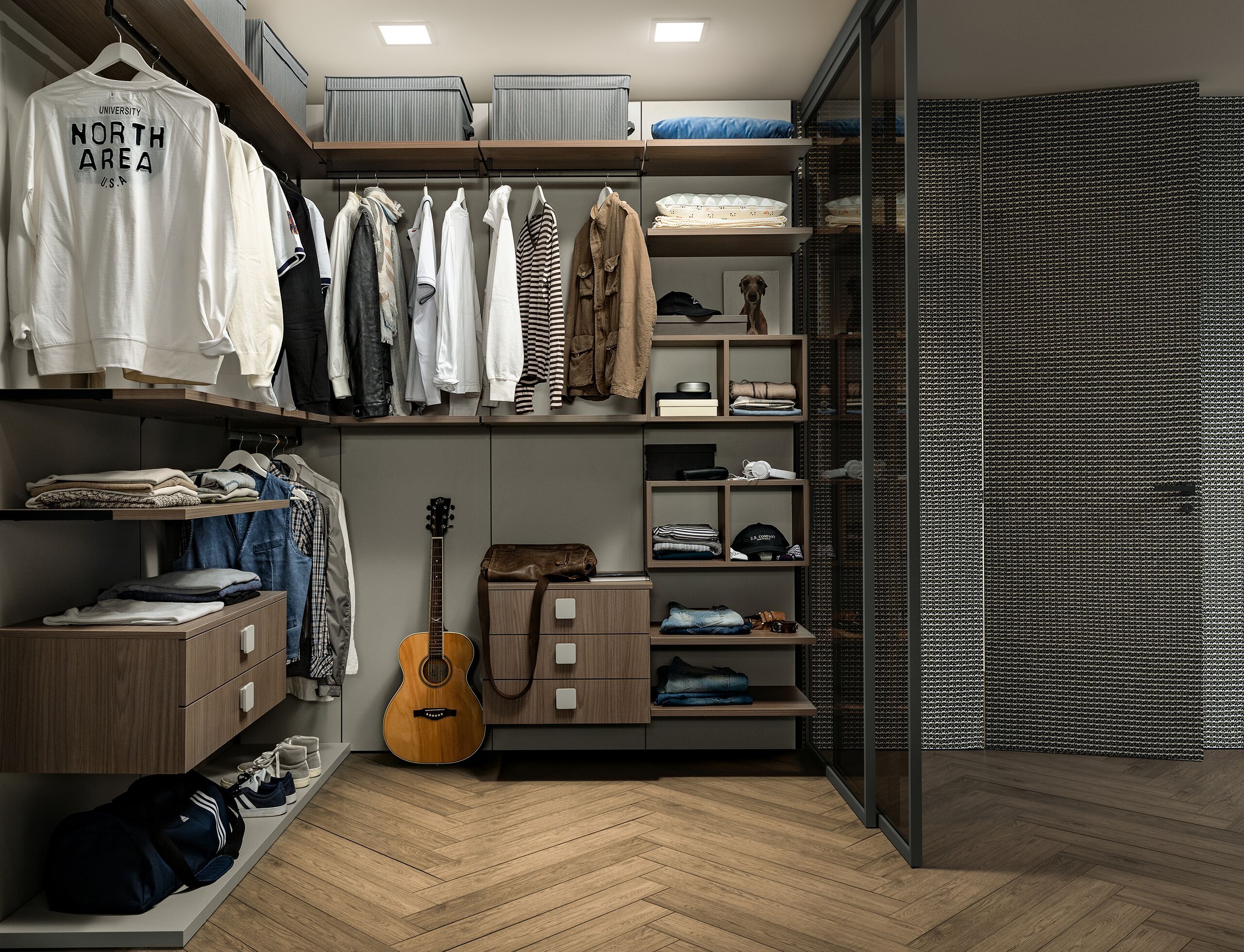 Деревянная угловая гардеробная Adok Интермеццо ARCH-00081710 - Вид №2