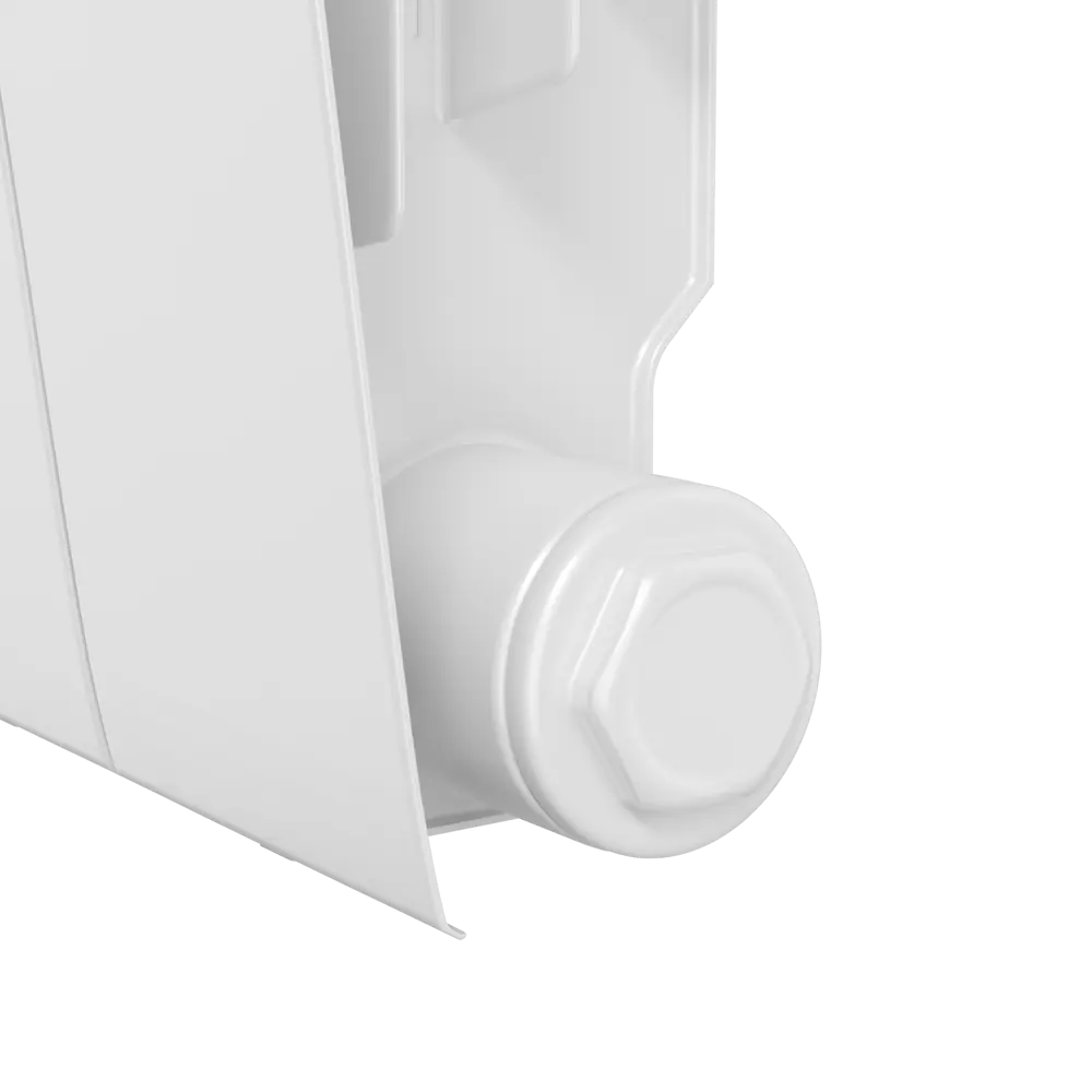 Радиатор секционный Royal Thermo Biliner RTBBTVR35006 350/87 6 секций нижнее правое подключение биметалл белый 82758198 STLM-2133252 - Вид №5