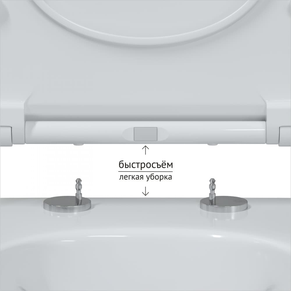 082111 Подвесной унитаз настенный Белый BERGES Ego Турция - Вид №8