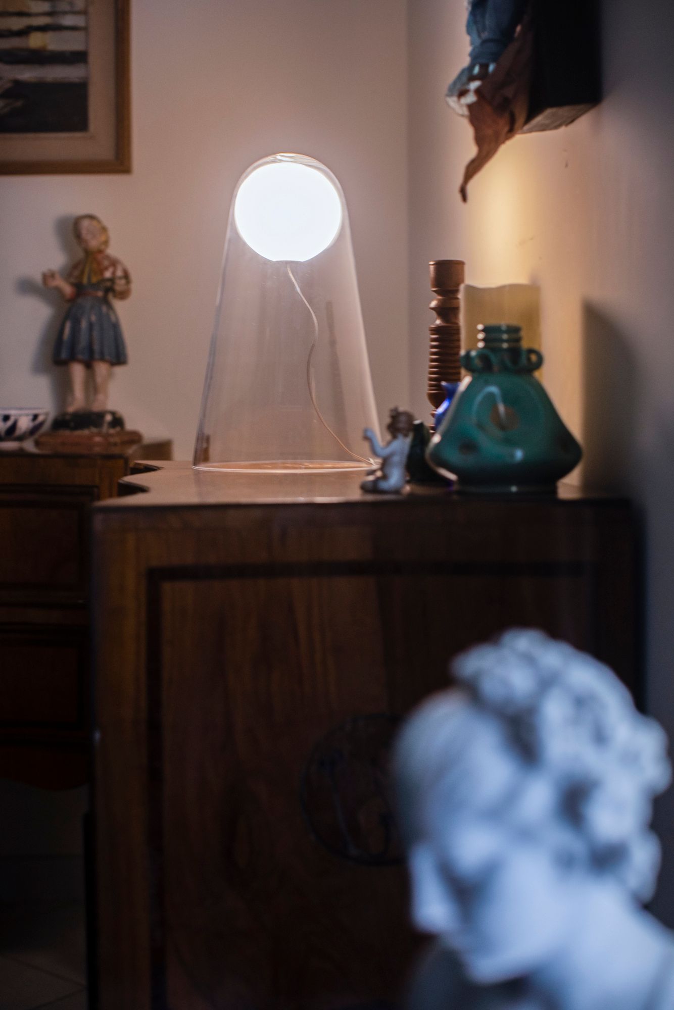 Светодиодная настольная лампа из дутого стекла Foscarini Satellight ARCH-00065512 - Вид №5