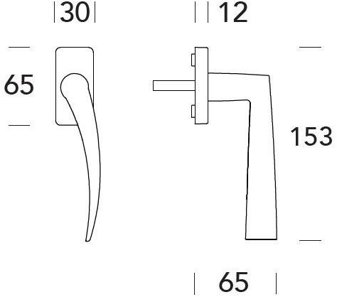 Reguitti Оконная ручка из латуни dk на розе Apri A121dkq1588 - Вид №1