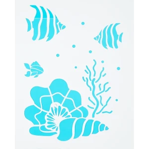 Трафарет самоклеящийся «Аква» 25х35 см