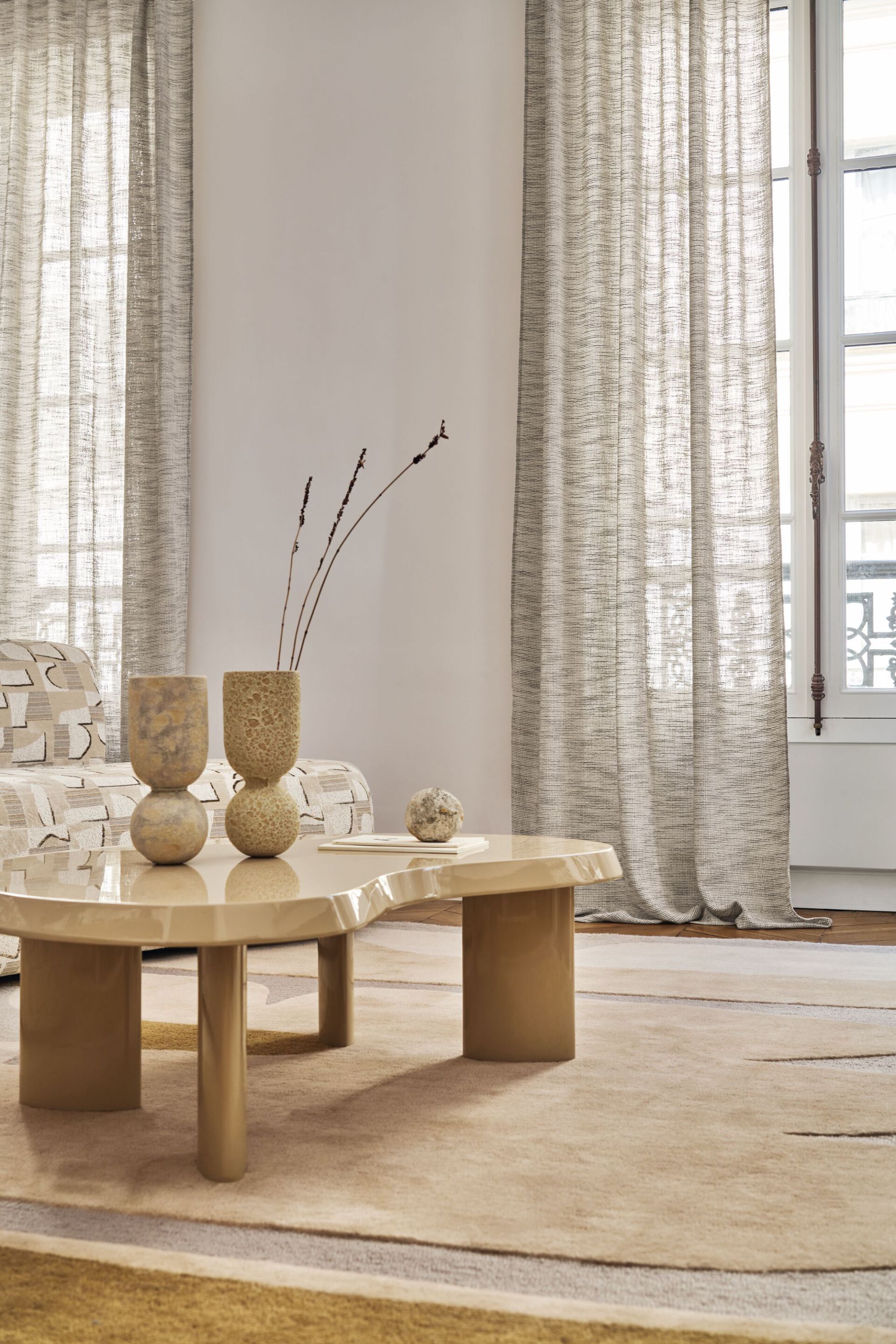 Однотонная ткань из вуали для штор Casamance Grand voile ARCH-00041522 - Вид №2