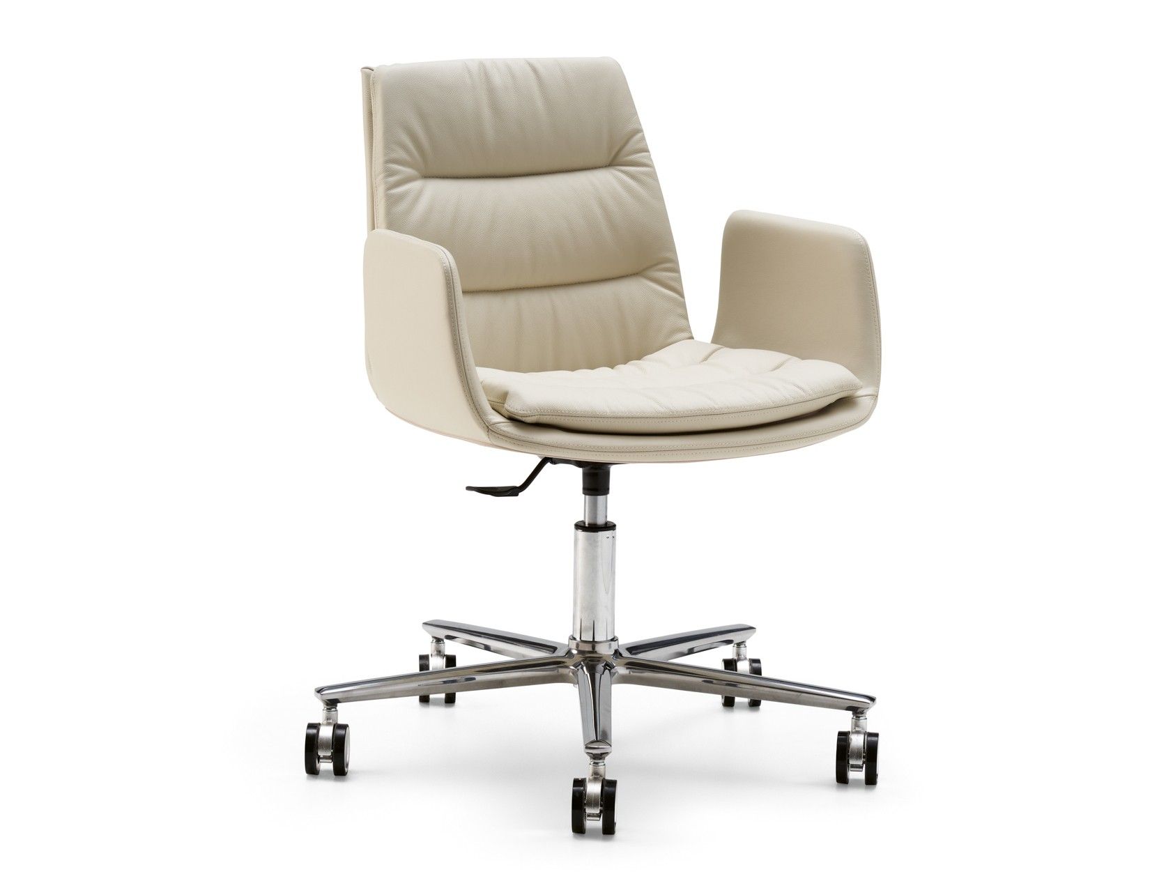 Кожаный офисный стул с подлокотниками с 5 спицами EFORMA Lady ARCH-00145889