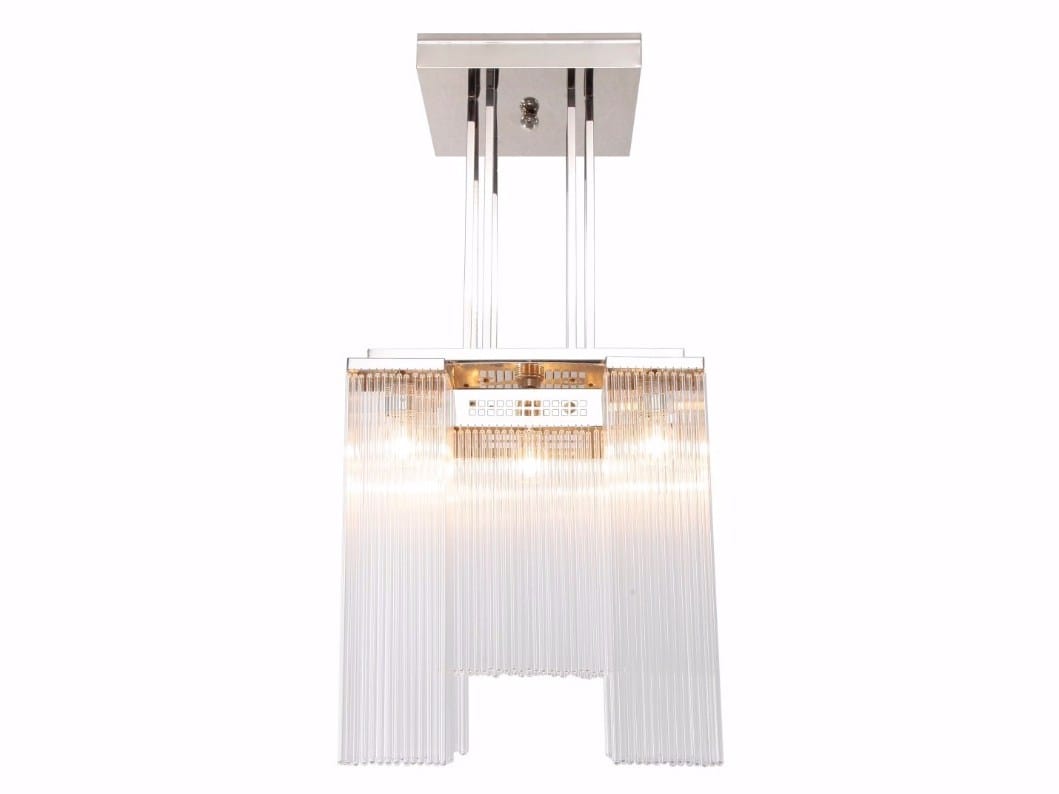 Подвесной светильник ручной работы из никеля Patinas Lighting Hoffmann ARCH-00131528