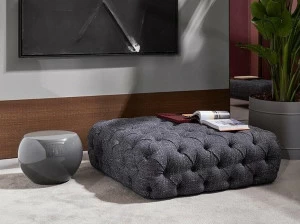 Meridiani Тафтинговый пуф из ткани Norton