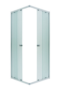 07673 Шторка для поддона IRIDA 80х80х185 белый 1 Marka 