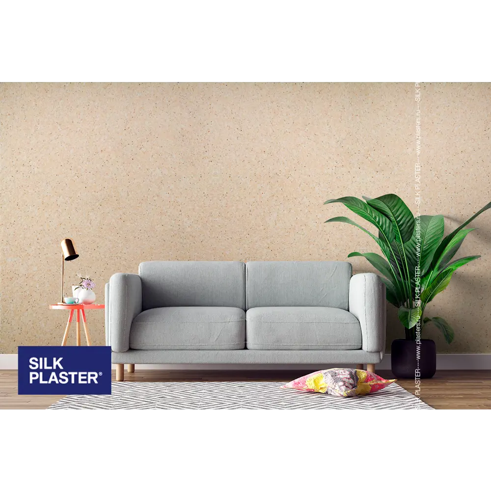 Жидкие обои Silk Plaster Absolute А303 0.83 кг цвет персиковый STLM-2038023 - Вид №4