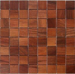 Мозаика и 3D панели из дерева Da Vinci Мозаика 8x8 038 Орех американский Селект (Гладкая) 288х288 мм.