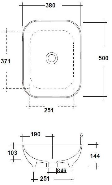 Tre42re50001 Накладная раковина на столешницу  овальная Olympia Ceramica LAVABI D'ARREDO - Вид №3