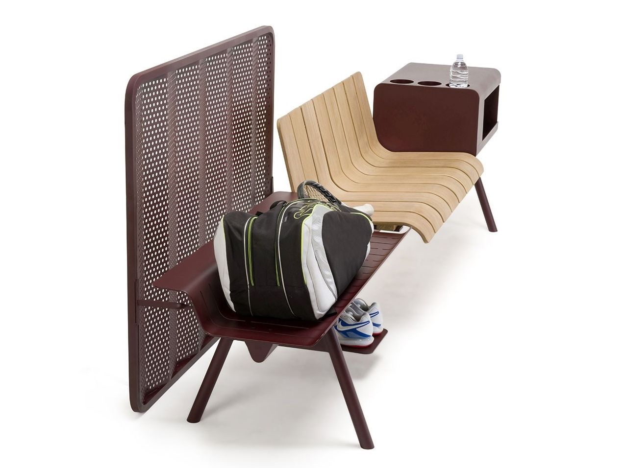 Алюминиевая и деревянная скамья со спинкой Ethimo Ace ARCH-00122616 - Вид №36