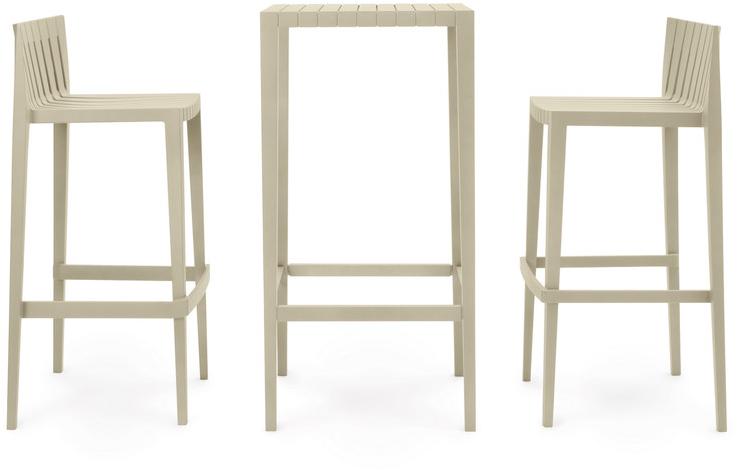 VONDOM Квадратный садовый высокий стол из полипропилена Spritz 56018 - Вид №1