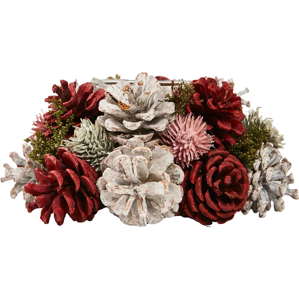 87008997 Новогодняя фигурка Подсвечник с шишками STLM-1469040 Santreyd  - Вид №1