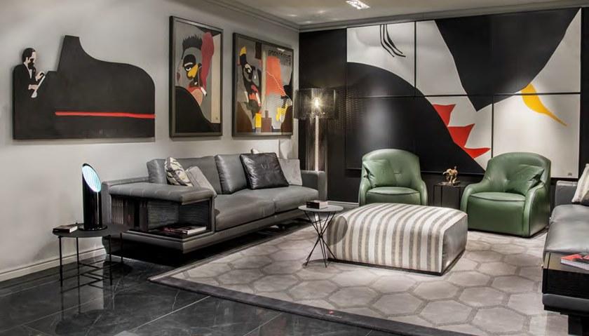 Tonino Lamborghini Casa 3-х местный диван с журнальной полкой Sarthe sun-id-1429118 - Вид №4