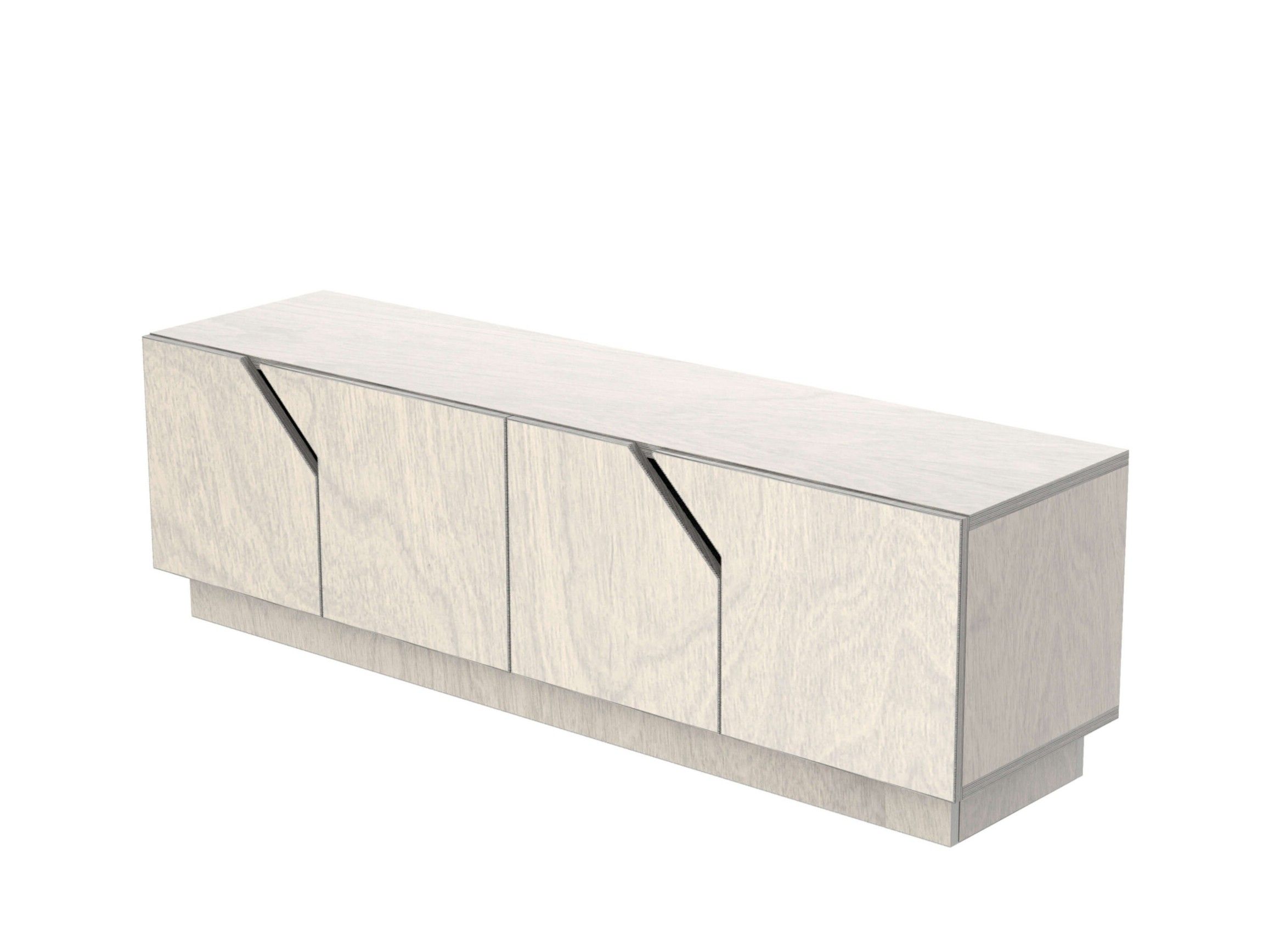 Низкий березовый ТВ-шкаф с распашными дверцами Radis Лабиринт ARCH-00048882