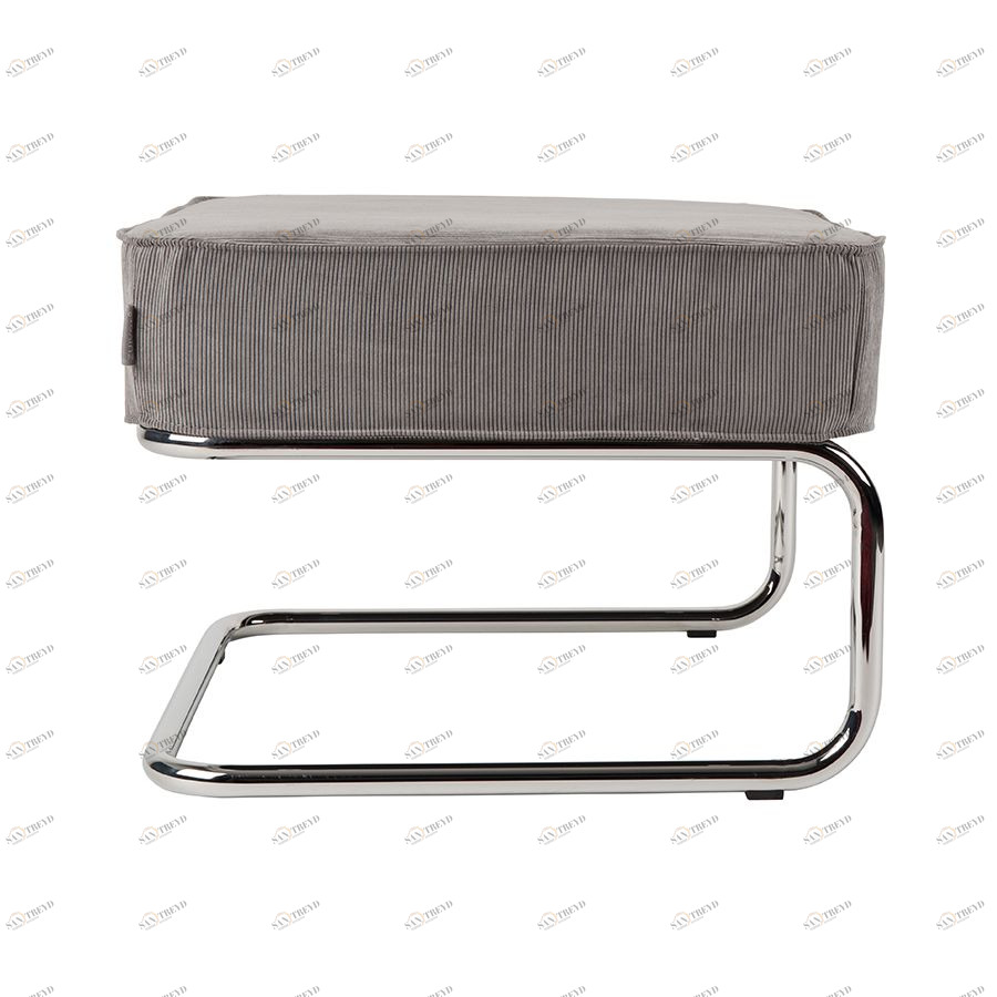 Пуф для ног Lounge Ridge Rib светло-серая Zuiver 3300022