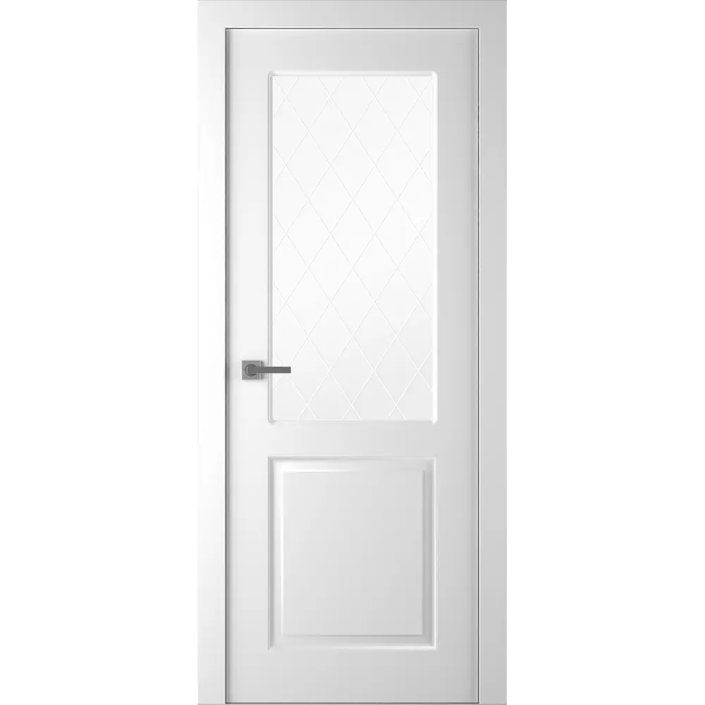 Комплект двери Австралия со стеклом 60x200 см эмаль белый с добором 100 мм BELWOODDOORS STLM-2111700