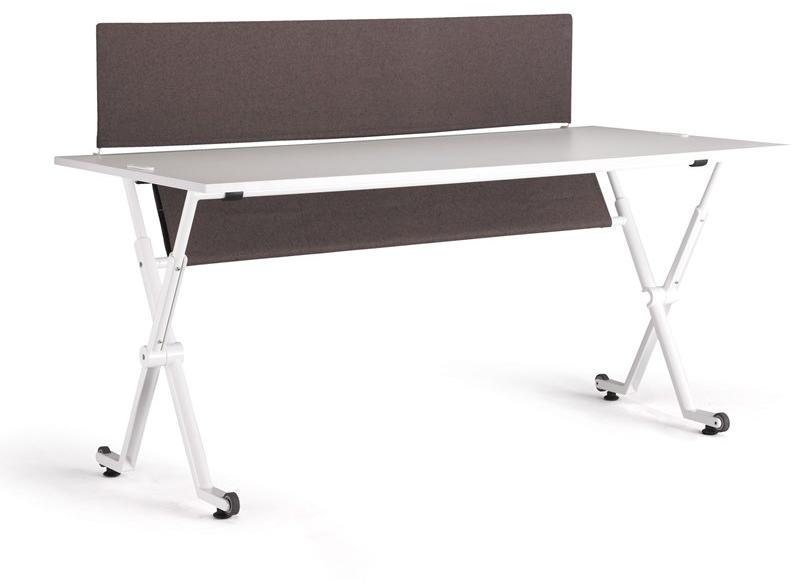 ENEA Стол из меламина прямоугольной формы на колесиках Folio sun-id-1434189 - Вид №3