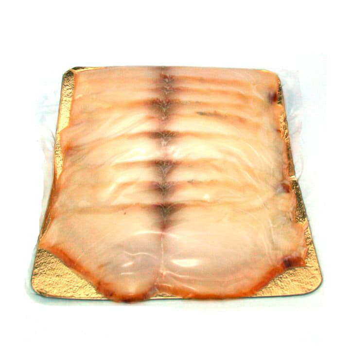 Масляная рыба нарезка из пласта холодного копчения Santreyd 9164