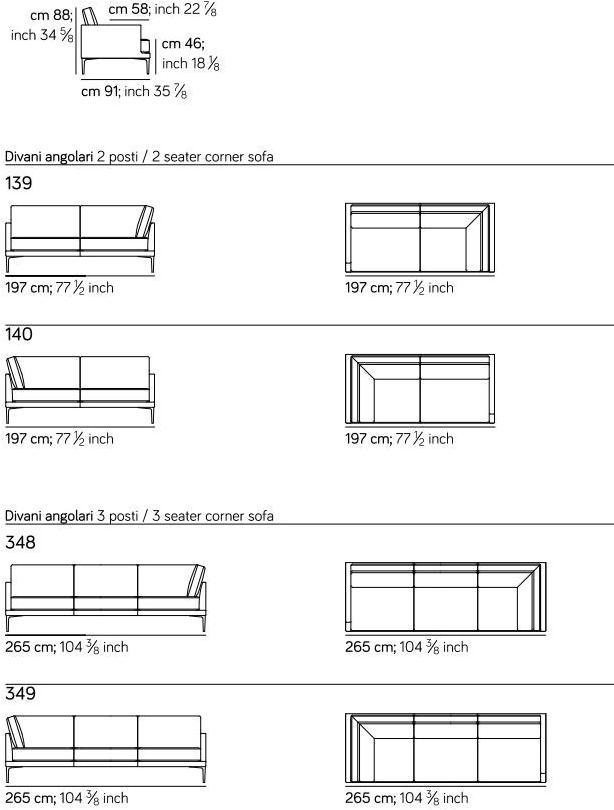 AMURA 3-х местный тканевый диван Segno Am008.060 - Вид №6