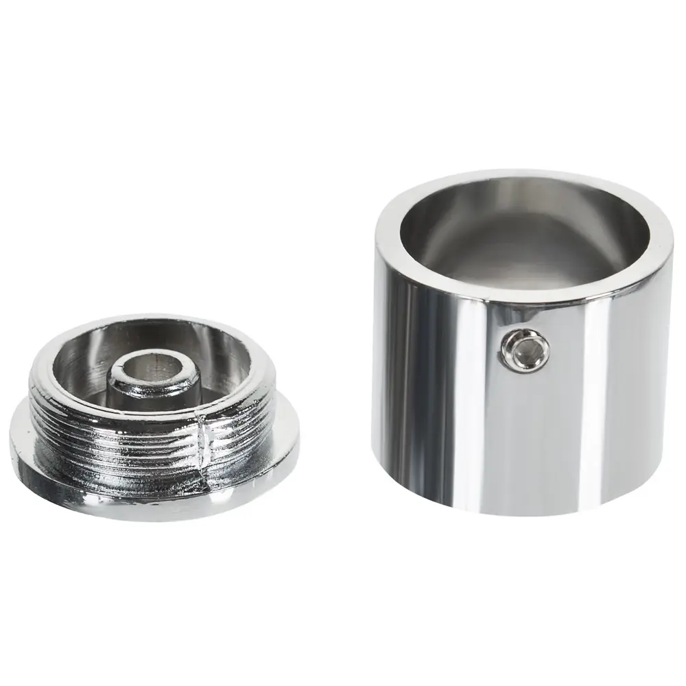 Держатель торцевой 2.5 см цвет хром INSPIRE STLM-2165745