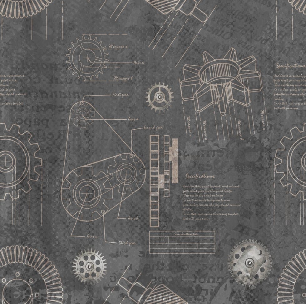 Обои с надписью Tecnografica декоративные ARCH-00004611 - Вид №1