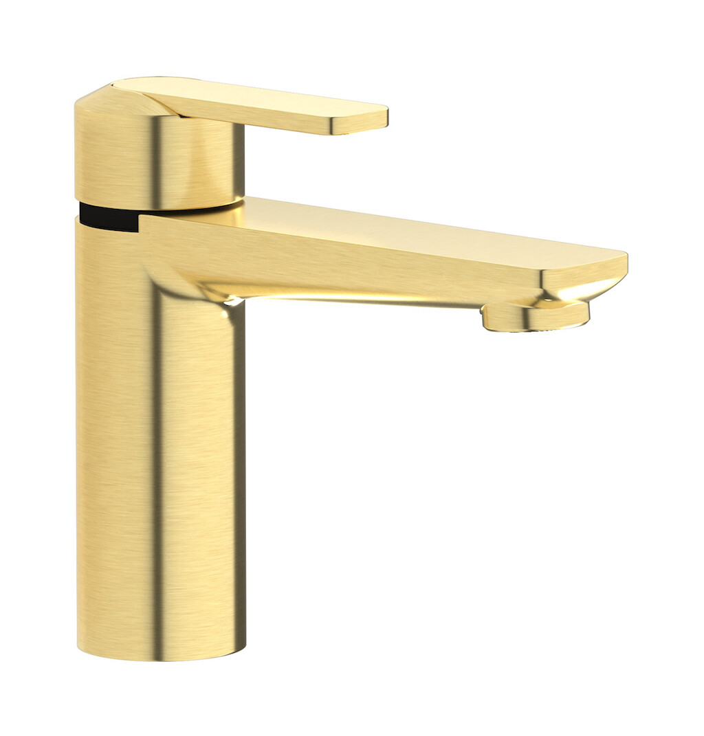 Смеситель для раковины на 1 отверстие в комплекте с донным клапаном WE ARE IB c6200is Brushed Pale Gold C-67